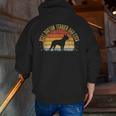 Best Boston Terrier Dad Ever Outfit Father's Day Zip Up Hoodie Back Print