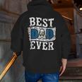 Best Dad Ever Father's Day Guatemala Flag Zip Up Hoodie Back Print