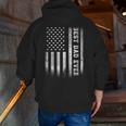 Best Dad Ever Flag American Fathers Day For Dad Son Zip Up Hoodie Back Print
