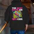 The Best Dads Are 90S Kids 90S Dad Cassette Tape Zip Up Hoodie Back Print