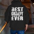 Best Grumpy Ever Papa Dad Father's Day Zip Up Hoodie Back Print