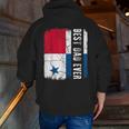 Best Panamanian Dad Ever Panama Daddy Father's Day Zip Up Hoodie Back Print