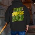 Best Papai Ever Awesome Brazilian Dad Brazil Zip Up Hoodie Back Print