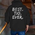 Best Tio Ever Grandpa Father's Day Zip Up Hoodie Back Print