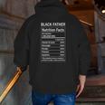 Black Father Nutrition Fact Melanin King Fathers Day Zip Up Hoodie Back Print Black Father Nutrition Fact Melanin King Fathers Day Zip Up Hoodie Back Print