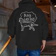 Black Labrador DadBlack Labrador Retriever Zip Up Hoodie Back Print