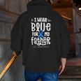 Blue Ribbon For Father Als Awareness Family Cure Zip Up Hoodie Back Print