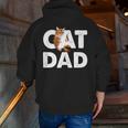 Cat Dad V3 Zip Up Hoodie Back Print