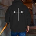 Christian Gym Strength Training Powerlifting Faith Graphic Zip Up Hoodie Back Print