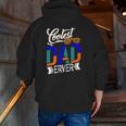 Coolest Dad Ever Sunglasses Father's Day Zip Up Hoodie Back Print