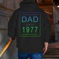 Dad Since 1977 77 Aesthetic Promoted To Daddy Father Bbjzzqj Zip Up Hoodie Back Print