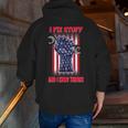 For Dad Car Lover I Fix Stuff And I Know Things Zip Up Hoodie Back Print