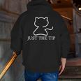 Dad To Dogs Just The Tip Cat Zip Up Hoodie Back Print