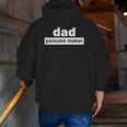 Dad Pancake Maker Father's Day Zip Up Hoodie Back Print