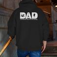 Dad The Rocker The Myth The Legend Rock Music Band Men's Zip Up Hoodie Back Print