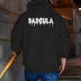 Dadcula Dracula Monster Halloween Costume Zip Up Hoodie Back Print