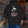 Daddy Flamingo Father's Day Cute Bird Summer Papa Dad-A Pops Zip Up Hoodie Back Print