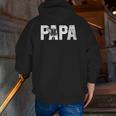 Disc Golf Papa Dad Disc Golfing Zip Up Hoodie Back Print Disc Golf Papa Dad Disc Golfing Zip Up Hoodie Back Print
