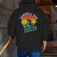 Downhill Dad Like A Regular Dad But Cooler Mountain Biking Zip Up Hoodie Back Print