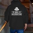 Drill Instructor For Fitness Coach Or Personal Trainer Zip Up Hoodie Back Print