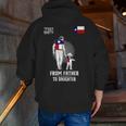 Father To Daughter Texas Zip Up Hoodie Back Print