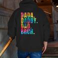 Father's Day 2022 Dada Daddy Dad Bruh Tie Dye Dad Jokes Mens Zip Up Hoodie Back Print