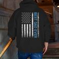 Father's Day Best Dad Ever With Us American Flag V2 Zip Up Hoodie Back Print
