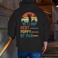 Father's Day Best Poppy By Par Golf For Dad Grandpa Zip Up Hoodie Back Print