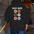 Father's Day Dad Bod Donuts Mens Father Grandpa Zip Up Hoodie Back Print