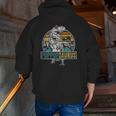 Father's Day Poppopsaurusrex Dinosaur Poppopsaurus Zip Up Hoodie Back Print