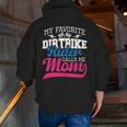 My Favorite Dirt Bike Rider Calls Me Mom Mx Bike Motocross Zip Up Hoodie Back Print