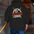 Billiard Dad Billiard Snooker Pool Fathers Day Zip Up Hoodie Back Print