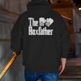 Fathers Day The Box-Father Boxing Boxer Dad Men Zip Up Hoodie Back Print