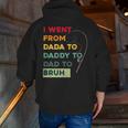 Fishing Fathers Day From From Dada Daddy Dad Bruh Zip Up Hoodie Back Print
