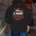 Santa G-Daddy Claus Christmas Matching Family Zip Up Hoodie Back Print