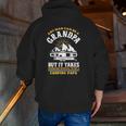 Grandfather Camp Lover Proud Camping Papa Zip Up Hoodie Back Print