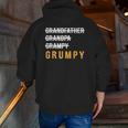Grandfather Grandpa Grampy Grumpy Zip Up Hoodie Back Print