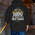 Only The Greatest Grandpas Zip Up Hoodie Back Print
