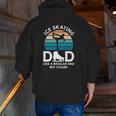 Ice Skating Dad Like A Regular Dad But Cooler Figure Skating Zip Up Hoodie Back Print