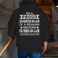 I'm A Proud Daughter In Law Of Awesome Father In Law Zip Up Hoodie Back Print