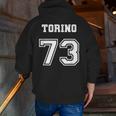 Jersey Style Torino 73 1973 Muscle Classic Car Zip Up Hoodie Back Print