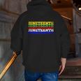 Juneteenth 06 19 Is My Independence Free Black Lives Matter Zip Up Hoodie Back Print
