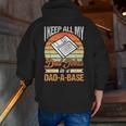 I Keep All My Dad Jokes In A Dad-A-Base Vintage Father Dad Zip Up Hoodie Back Print
