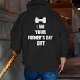 Kids I Am Your Father's Day Zip Up Hoodie Back Print