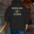 Korean War Veteran Happy Veterans Day Zip Up Hoodie Back Print