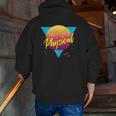 Let's Get Physical 80S 90S Style Workout Gym Retro Zip Up Hoodie Back Print