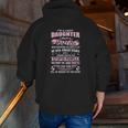 I Am A Lucky Daughter I Have Crazy Dad Zip Up Hoodie Back Print