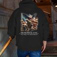 Memorial Day Land Of Free Never Forget Veterans America Flag Zip Up Hoodie Back Print Memorial Day Land Of Free Never Forget Veterans America Flag Zip Up Hoodie Back Print