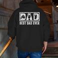 Mens Best Dad Ever Shirts Daddy And Son Fathers Day From Son Zip Up Hoodie Back Print