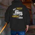 Mens Best Truckin' Pawpaw Ever Tee Trucker Fathers Day Zip Up Hoodie Back Print